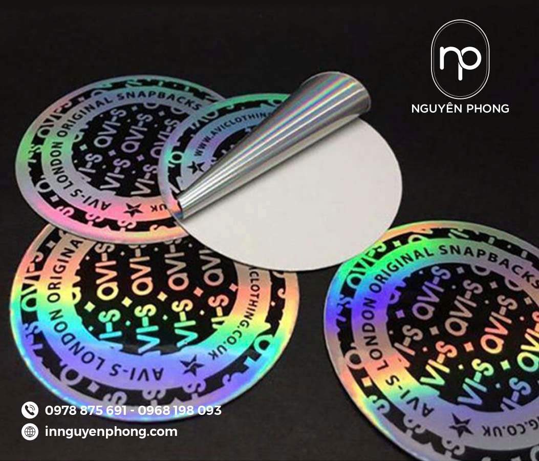 Tem 7 màu chống hàng giả đẹp mắt